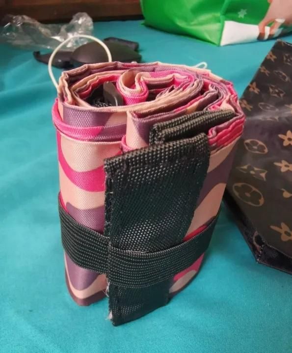 Foldable Shopping Handbag Travel Bag Women Shoulder Waterproof Carry Bag, Folding Tote Bag With Zip (1Pcs)